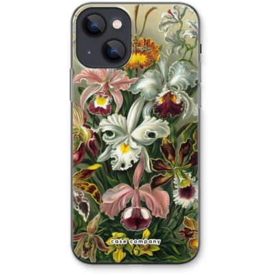 Afbeelding van Case Company® hoesje geschikt voor iPhone 13 Haeckel Orchidae Soft Cover Telefoonhoesje Bescherming aan alle Kanten en Schermrand