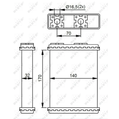 Afbeelding van NRF 52230 Warmtewisselaar