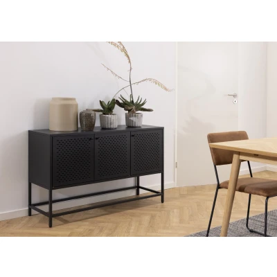 Afbeelding van Dressoir Valencia Zwart 125cm Giga Living
