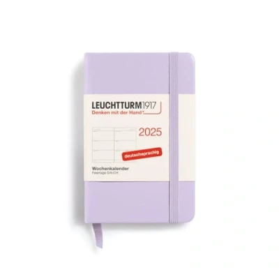 Afbeelding van LEUCHTTURM1917 370558 Mini (A7) weekplanner 2025, paars en Duits