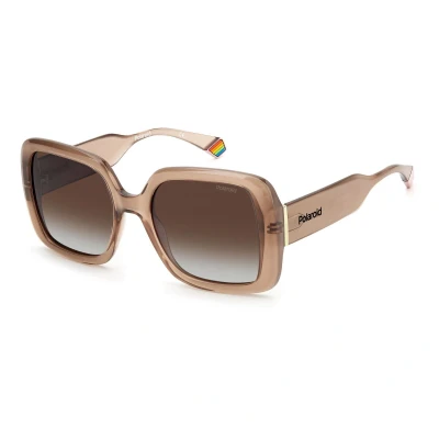 Afbeelding van Polaroid zonnebril PLD 6168/s 10a la beige bruine gradiënt gepolariseerd