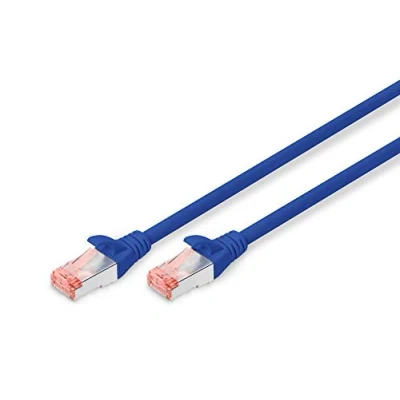 Afbeelding van DIGITUS LAN kabel Cat 6 5m RJ45 netwerkkabel S/FTP afgeschermd Compatibel met 6A &amp; 7 Blauw