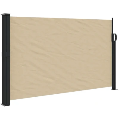 Afbeelding van vidaXL Windscherm uittrekbaar 120x500 cm beige