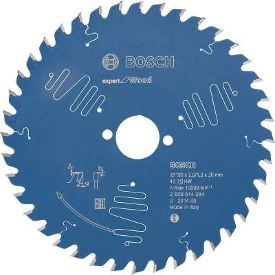 Afbeelding van Bosch Accessories Expert for Wood 2608644084 Cirkelzaagblad 190 x 30 1.3 mm Aantal tanden: 40 1 stuk(s)