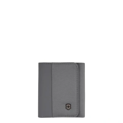 Afbeelding van Victorinox Travel Essentials Tri Fold Wallet frost grey Heren portemonnee