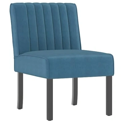 Afbeelding van vidaXL Stoel fluweel blauw