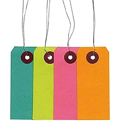 Image de Etiquettes de couleur avec fil métallique
