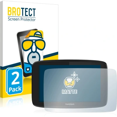 Afbeelding van BROTECT Screenprotector voor TomTom Go Professional 6200 Folie Beschermfolie matte (2 Stuks)