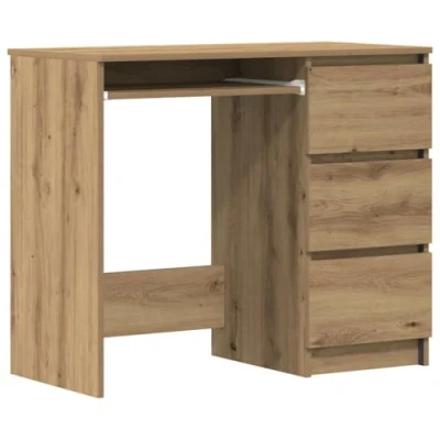 Image de vidaXL Bureau chêne artisanal 90x45x76 cm bois d&#039;ingénierie861143