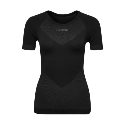 Afbeelding van Hummel First Seamless Sport Tshirt, Dames, Maat: 38/40, Black