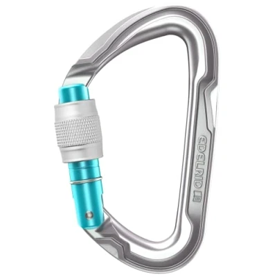 Afbeelding van Edelrid Pure Screw III Compacte en lichte D vormige karabiner Grijs