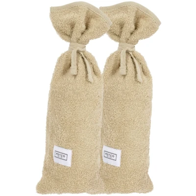 Afbeelding van Meyco Kruikenzak Basic Badstof Sand 2 pack