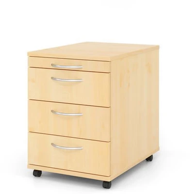Afbeelding van Ladeblok 3 Lades Verrijdbaar Esdoorn 42,8 x 58 59 cm Bari 1606 BO