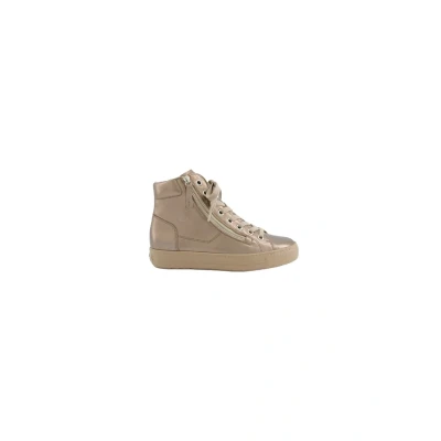 Afbeelding van Paul Green Nubuk Royal Sneakers voor dames, Beige 30x, 37 EU