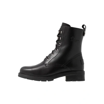 Afbeelding van Panama Jack Lilian Igloo Veterboots, Dames, Maat: 36, Black Schaapsleer