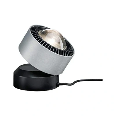 Afbeelding van Aldan tafellamp dimbaar LED 1x3,5W Zwart/Aluminium geborsteld 230V
