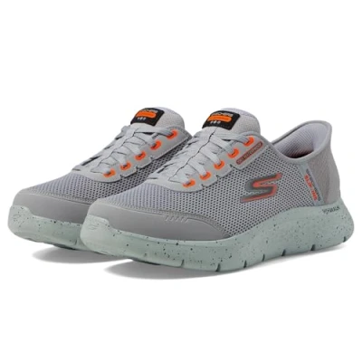 Afbeelding van Skechers Slip Ins: Go Walk Flex Waterproof, Mannen, Grijs, Hardloopschoenen, maat: 43,5