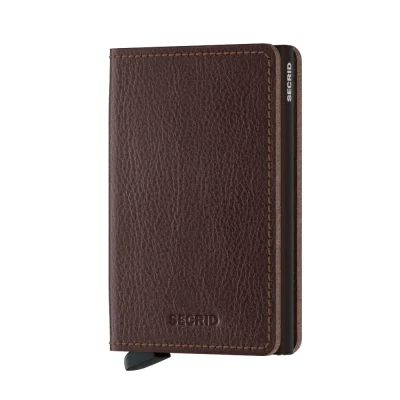 Afbeelding van Secrid Slimwallet portemonnee Veg espresso brown Dames