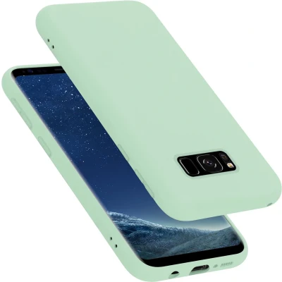 Afbeelding van Cadorabo Hoesje geschikt voor Samsung Galaxy S8 in LIQUID LICHT GROEN Beschermhoes gemaakt van flexibel TPU silicone Case Cover