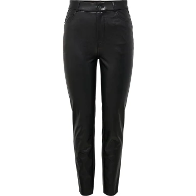 Afbeelding van Only Onlemily hw st ank faux leather pnt noos black Broek M L30