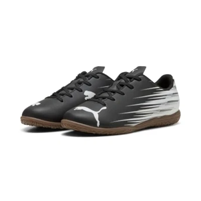 Afbeelding van Puma Attacanto II IT Zaalvoetbalschoenen voor kinderen, Maat: 34.5, Black/white Textiel/ synthetisch