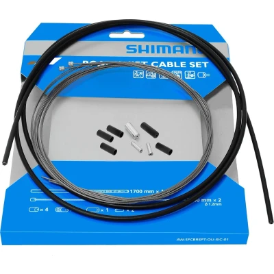 Afbeelding van Shimano Versnellingskabelset 2100 Mm Race Zwart 3 delig
