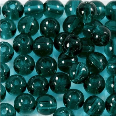 Image de Creotime perle ronde verte 4 mm 45 pièces
