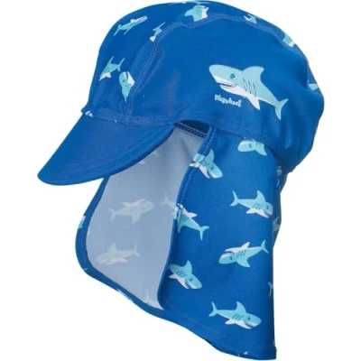 Afbeelding van Playshoes UV zonnepetje Kinderen Shark Blauw Maat 51cm