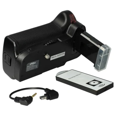 Afbeelding van vhbw Accugreep met 2 accu adapters EN EL14, trigger, middenwiel geschikt voor Nikon D5100, D5200, D5300