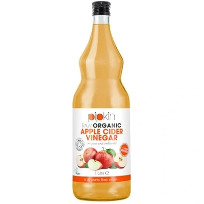 Afbeelding van Ruwe appelciderazijn met de moeder, 100% biologische Organicpipkin zuiver, ongeraffineerd, ongefilterd en niet gepasteuriseerd, 1000 ml