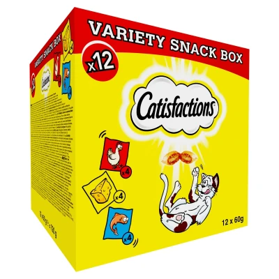 Afbeelding van Catisfactions Megabox Kattensnack 12x60 g