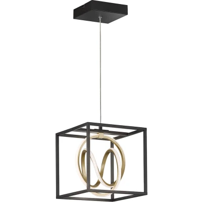 Afbeelding van Fischer &amp; Honsel Hanglamp Gisi 1x LED 15 W (incl.) Zwart Mat