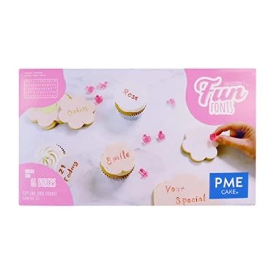 Afbeelding van PME Fun Fonts Koekjes &amp; Cupcakes Collectie 3