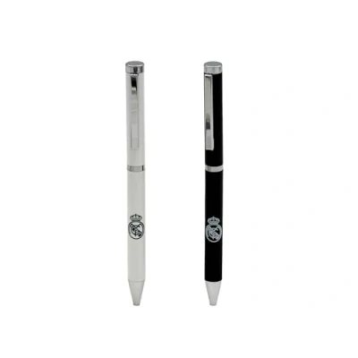 Afbeelding van CyP Brands Real Madrid Set met twee balpennen, etui, geschenkdoos, kleur wit, officieel product