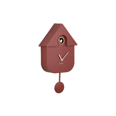 Afbeelding van Karlsson Wandklok Modern Cuckoo Rode oker