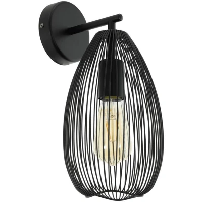 Afbeelding van wandlamp Clevedon Zwart Staal EGLO