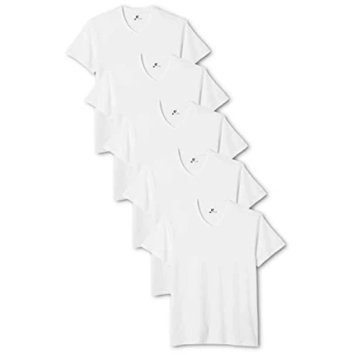 Afbeelding van Lower East Le156 T shirt voor heren (5 stuks), Wit.