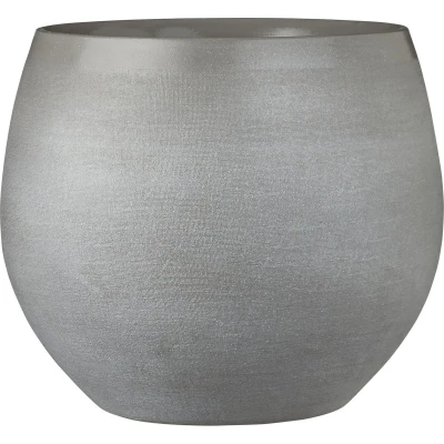 Afbeelding van Mica Decorations Douro Bloempot H25 x Ø29 cm Terra Lichtgrijs