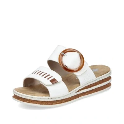 Afbeelding van RIEKER 62993 80 Slipper wit maat 41