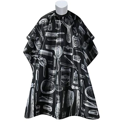Image de URAQT Cape de Coiffure, Capes Coiffeur Salon Pleine Longueur, Robe Coiffure Professionnelle en Nylon Imperméable pour Coupe Cheveux