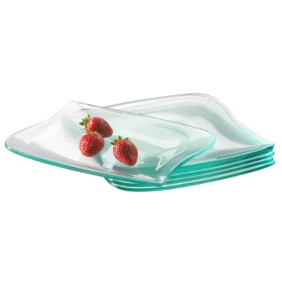 Afbeelding van Verso 922263 dessertborden van glas, 21 x 20 cm, 6 stuks La Musica