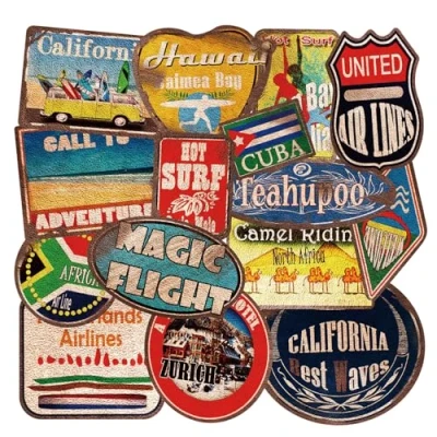 Afbeelding van 36 grote reisstickers