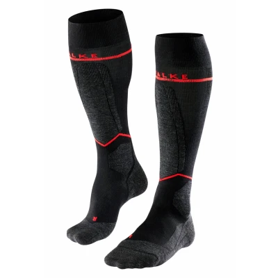 Afbeelding van FALKE SK4 Advanced Compression Light dames skiing kniekousen zwart (black mix) Maat: 35 36
