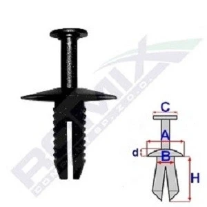 Afbeelding van ROMIX C10005 Clip, sier /beschermingslijst BMW: 5 Saloon