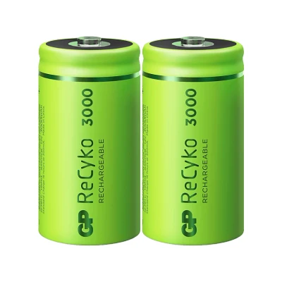 Image de GP Batteries Piles C Rechargeables Recyko 3000 Mah 2 Pièces (gp300chcb 2wb2)