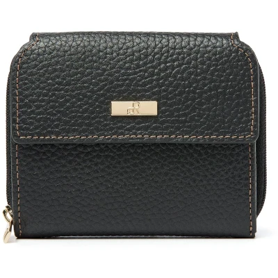 Afbeelding van dR Amsterdam Mint Ladies Wallet 110179 black Dames portemonnee