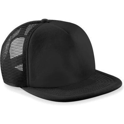 Afbeelding van Beechfield Vintage Snapback Trucker B645 Black /