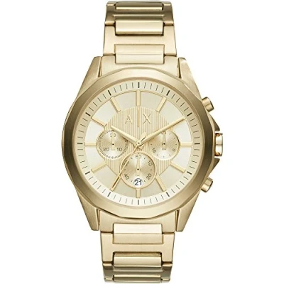 Image de Montre Armani Exchange chronographe en acier inoxydable dorée pour homme AX2602