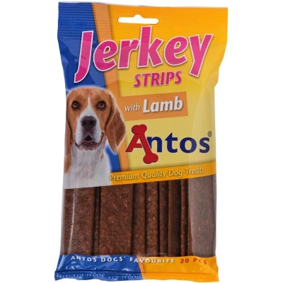 Afbeelding van Antos Jerkey Strips Lam hondensnack 20 Stuks