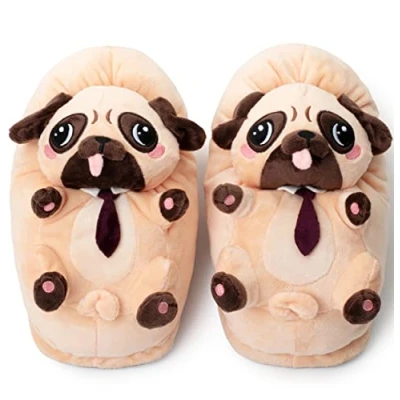 Afbeelding van corimori 1847 (verschillende modellen) pantoffels met dierenhoofd, schattige van pluche fleece, Coco de Carlino